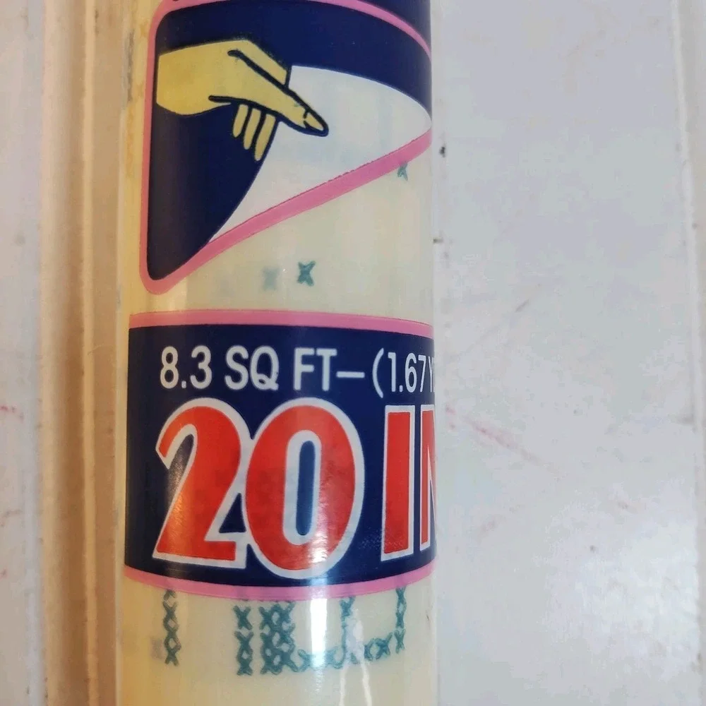 2 Vtg Rubbermaid Shelf Liner Rolls 1.67 Yds X 20